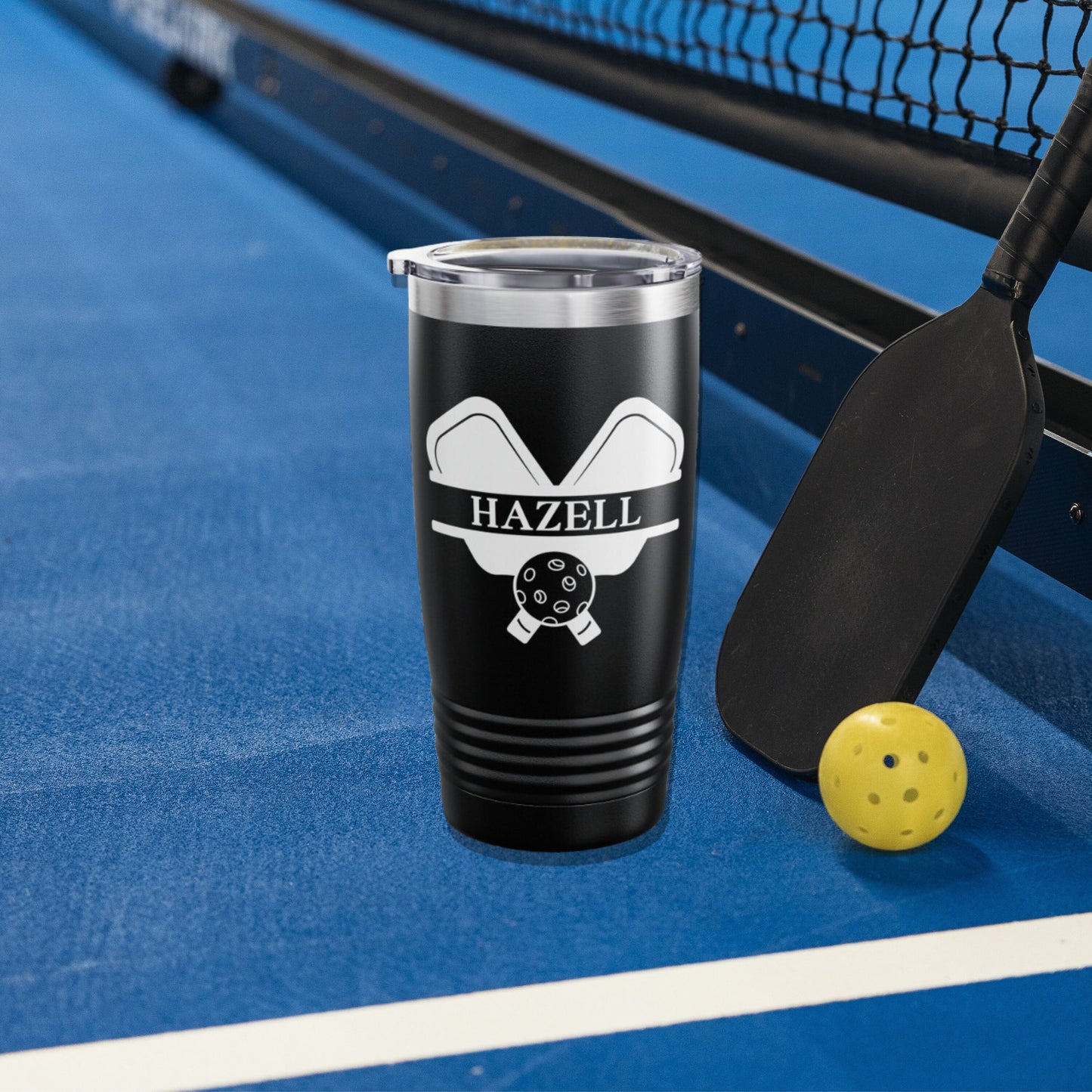 Custom Pickleball Tumbler, Personalized Ringneck Tumbler, Pickleball Gift, Water Bottle, Gift for Pickleball Player, Monogram 20oz Canteen