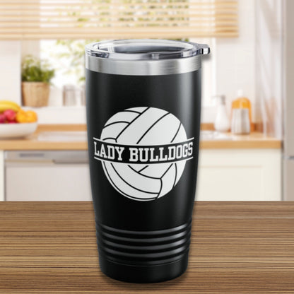 Custom Volleyball Tumbler, Personalized Ringneck Tumbler, Volleyball Gift, Water Bottle, Gift for Volleyball Player, Volleyball Coach Gift
