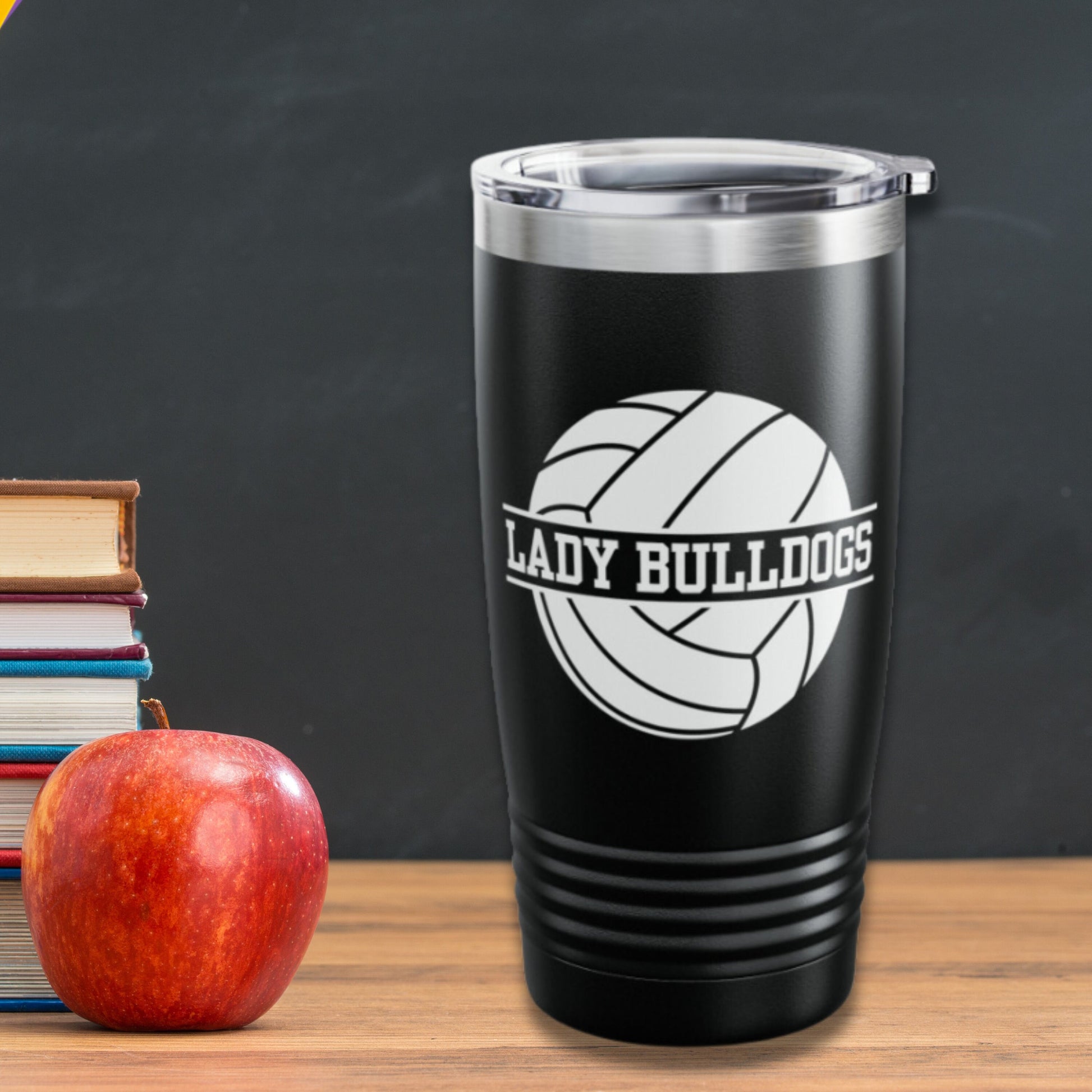 Custom Volleyball Tumbler, Personalized Ringneck Tumbler, Volleyball Gift, Water Bottle, Gift for Volleyball Player, Volleyball Coach Gift