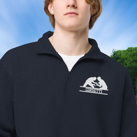 Personalized Fleece Wrestling Quarter-Zip, Pullover Sweater, Custom Wrestling Gift, Wrestling Team Gift, Wrestling Coach Gift, Gift for Son