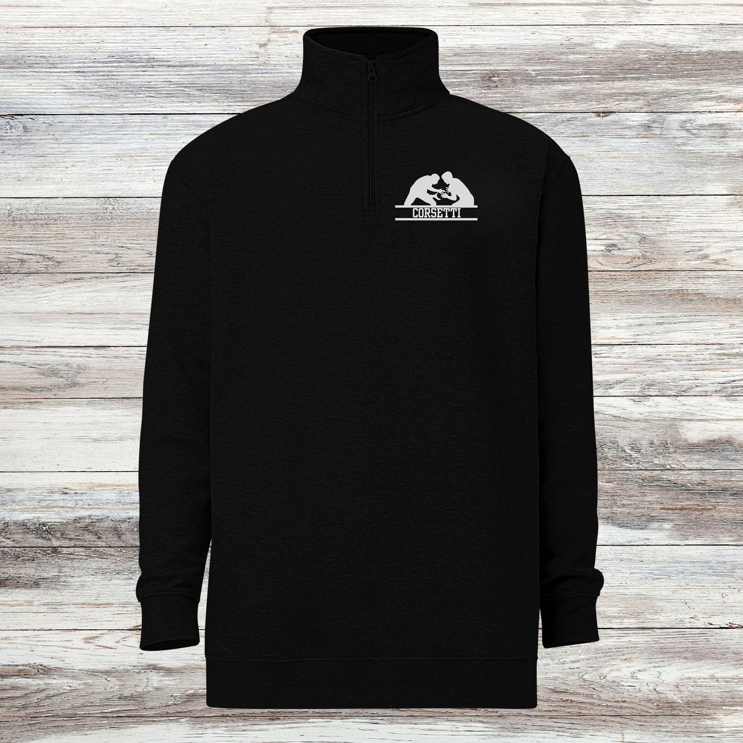 Personalized Fleece Wrestling Quarter-Zip, Pullover Sweater, Custom Wrestling Gift, Wrestling Team Gift, Wrestling Coach Gift, Gift for Son