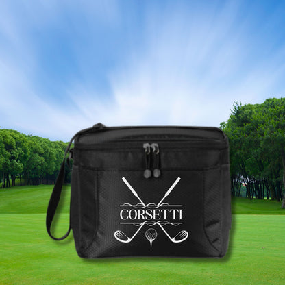 Personalized Golf Cooler, 12 Pack Cooler, Custom Cooler for Golfer, Golf Gifts for Men, Gift for Golfer, Gift for Husband, Father's Day Gift