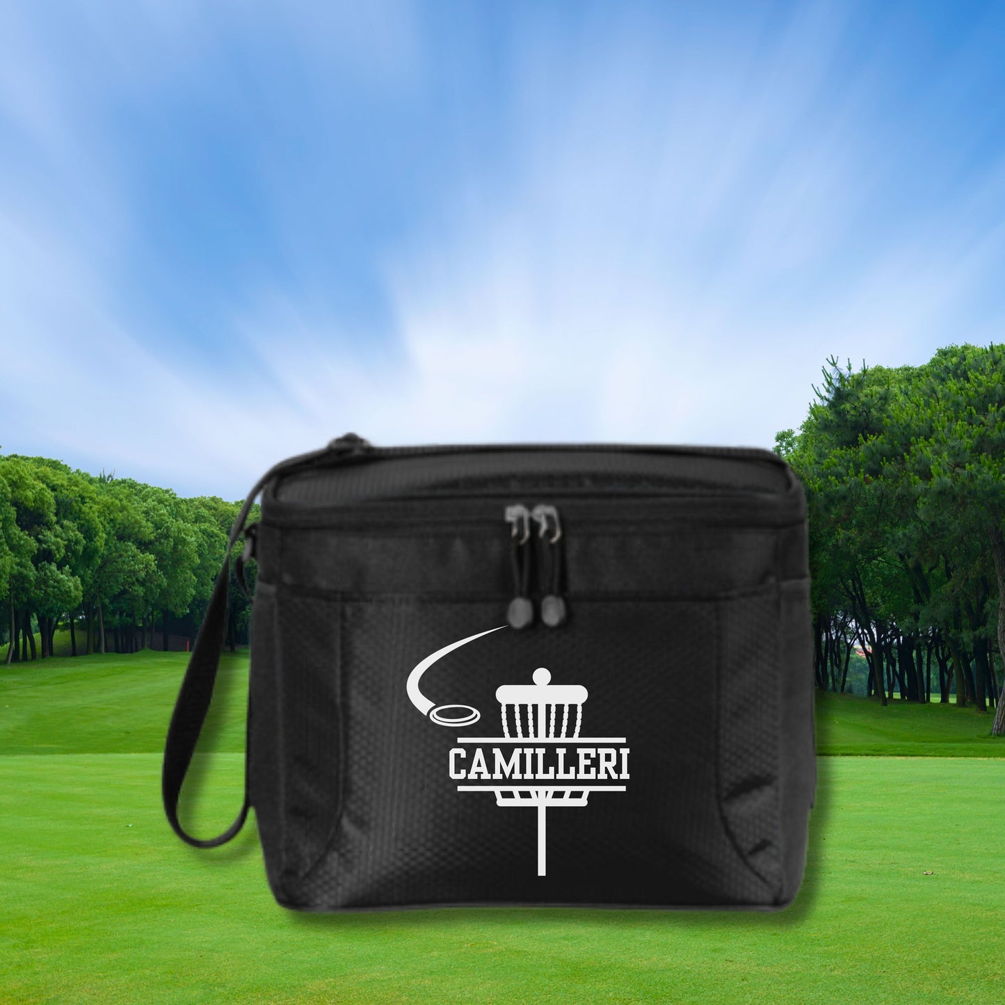 Personalized Disc Golf Cooler, 12 Pack Cooler, Custom Cooler for Disc Golf, Disc Golf Gifts for Men, Gift for Husband, Father's Day Gift