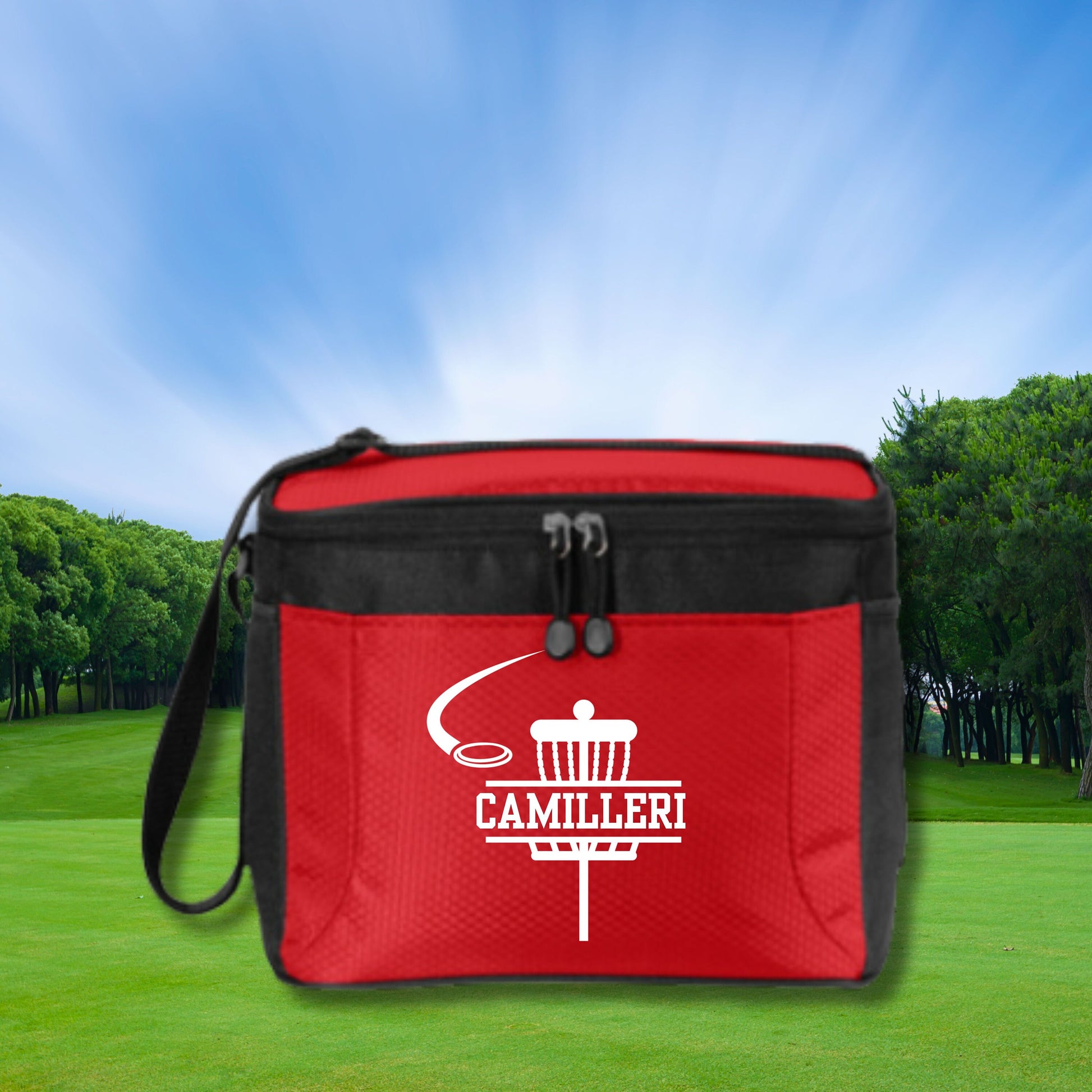 Personalized Disc Golf Cooler, 12 Pack Cooler, Custom Cooler for Disc Golf, Disc Golf Gifts for Men, Gift for Husband, Father's Day Gift