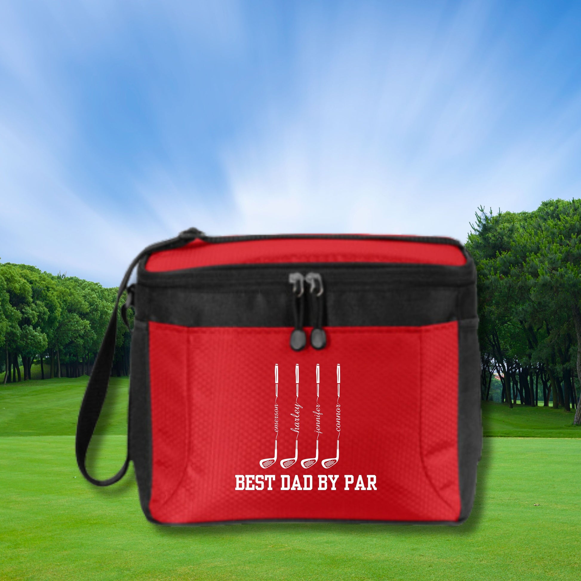 Personalized Golf Cooler, 12 Pack Cooler, Custom Cooler for Golfer, Golf Gifts for Men, Gift for Golfer, Gift for Husband, Father's Day Gift
