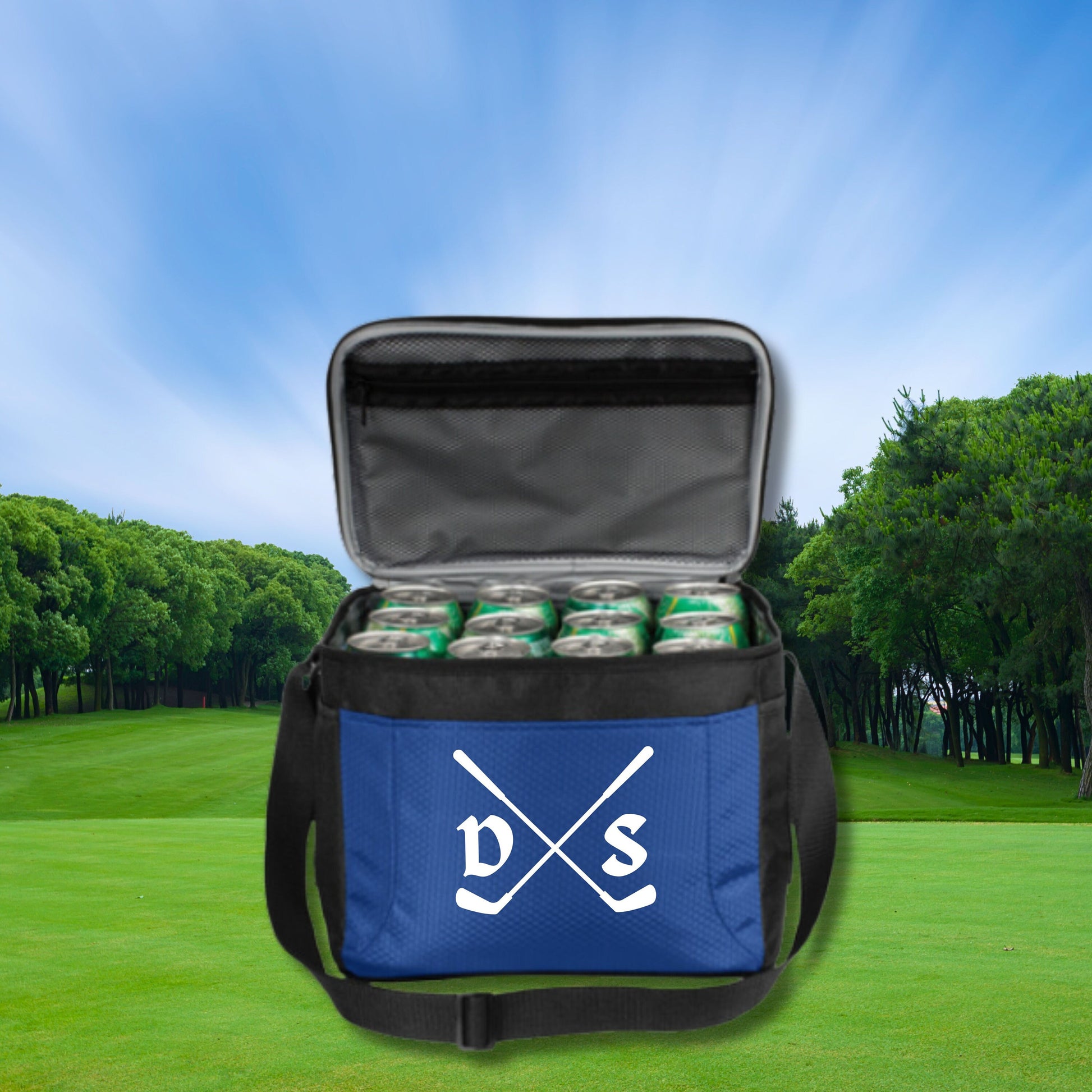 Personalized Golf Cooler, 12 Pack Cooler, Custom Cooler for Golfer, Golf Gifts for Men, Gift for Golfer, Gift for Husband, Father's Day Gift