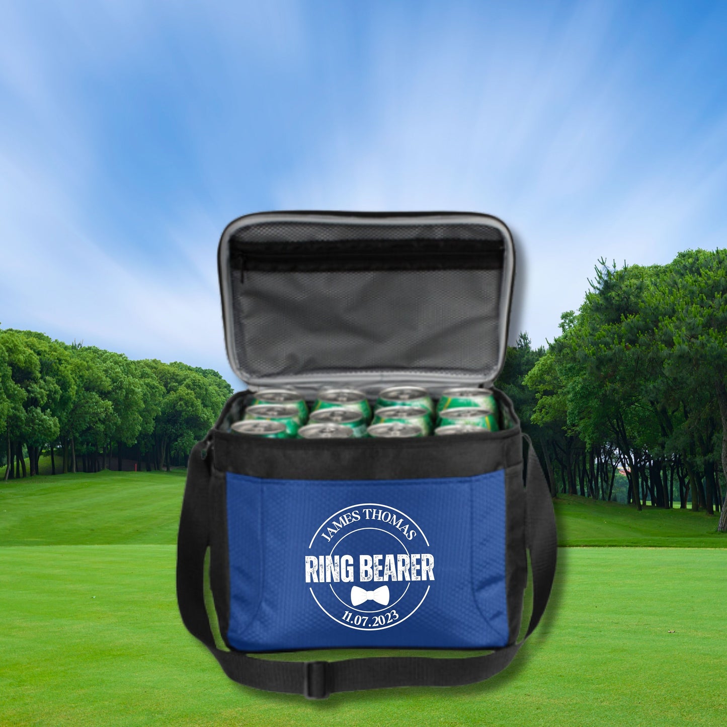 Personalized Golf Cooler, 12 Pack Cooler, Custom Cooler for Golfer, Groomsman Gift, Groomsman Proposal, Golf Gifts for Men, Gift for Golfer
