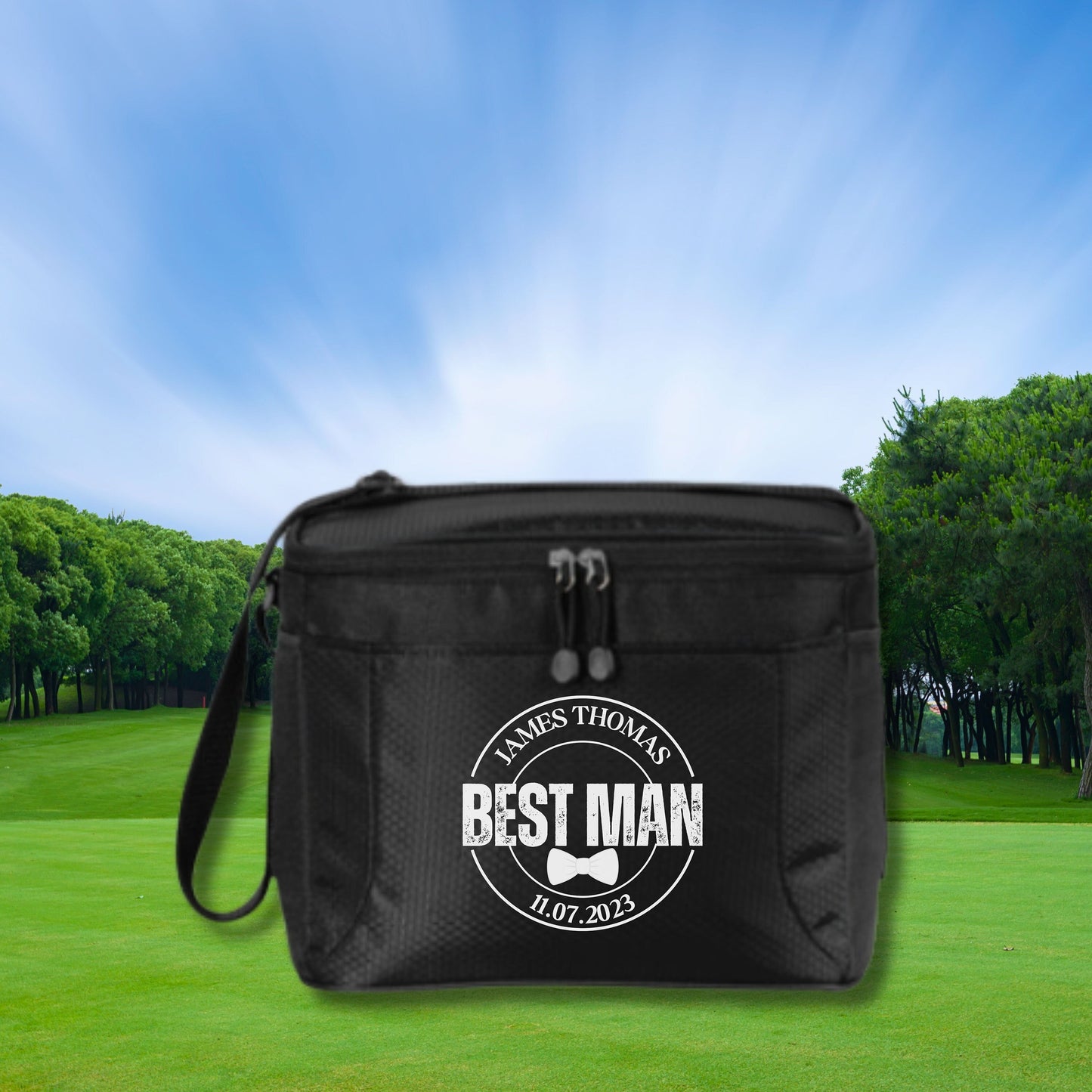 Personalized Golf Cooler, 12 Pack Cooler, Custom Cooler for Golfer, Groomsman Gift, Groomsman Proposal, Golf Gifts for Men, Gift for Golfer