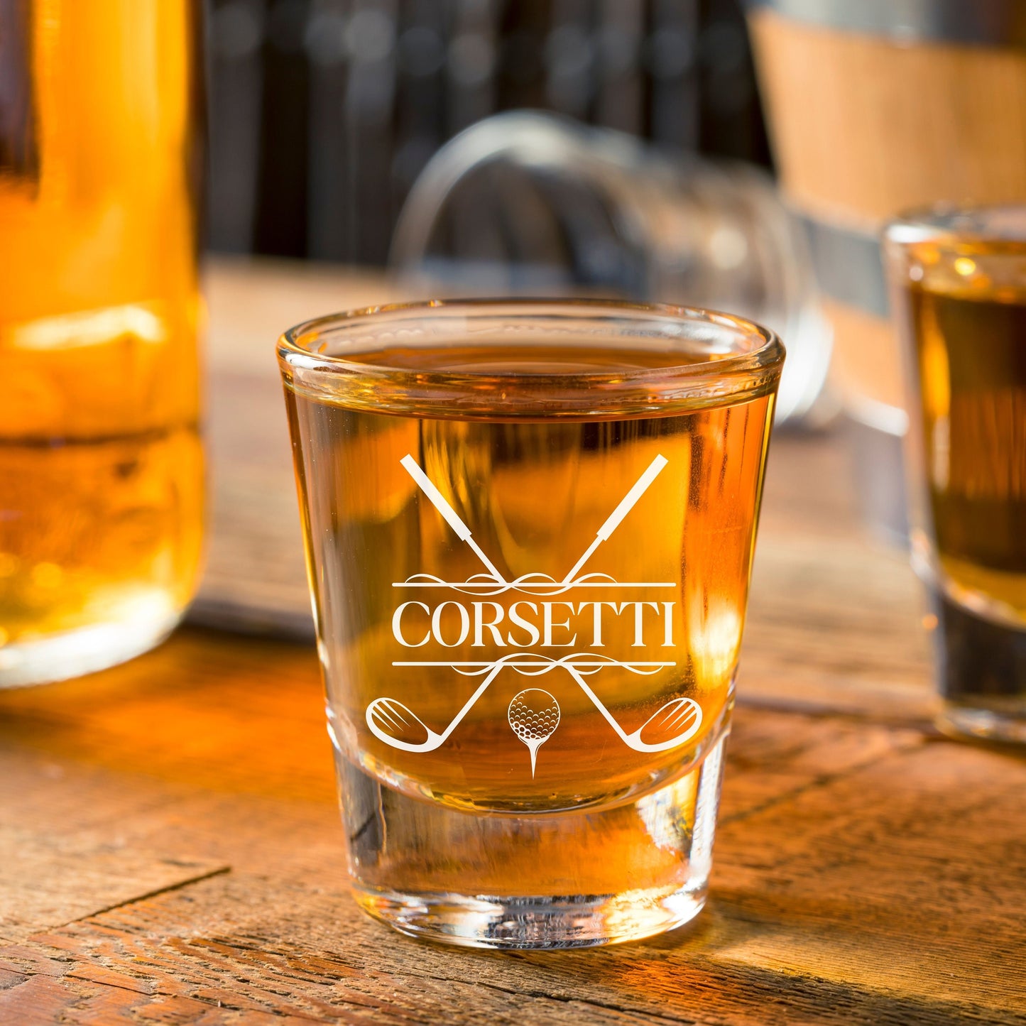 Personalized Golf Shot Glass, Custom Shot Glass, Golf Gifts for Men, Groomsman Proposal Gift, Father's Day Gift, Gift for Dad, Best Man Gift