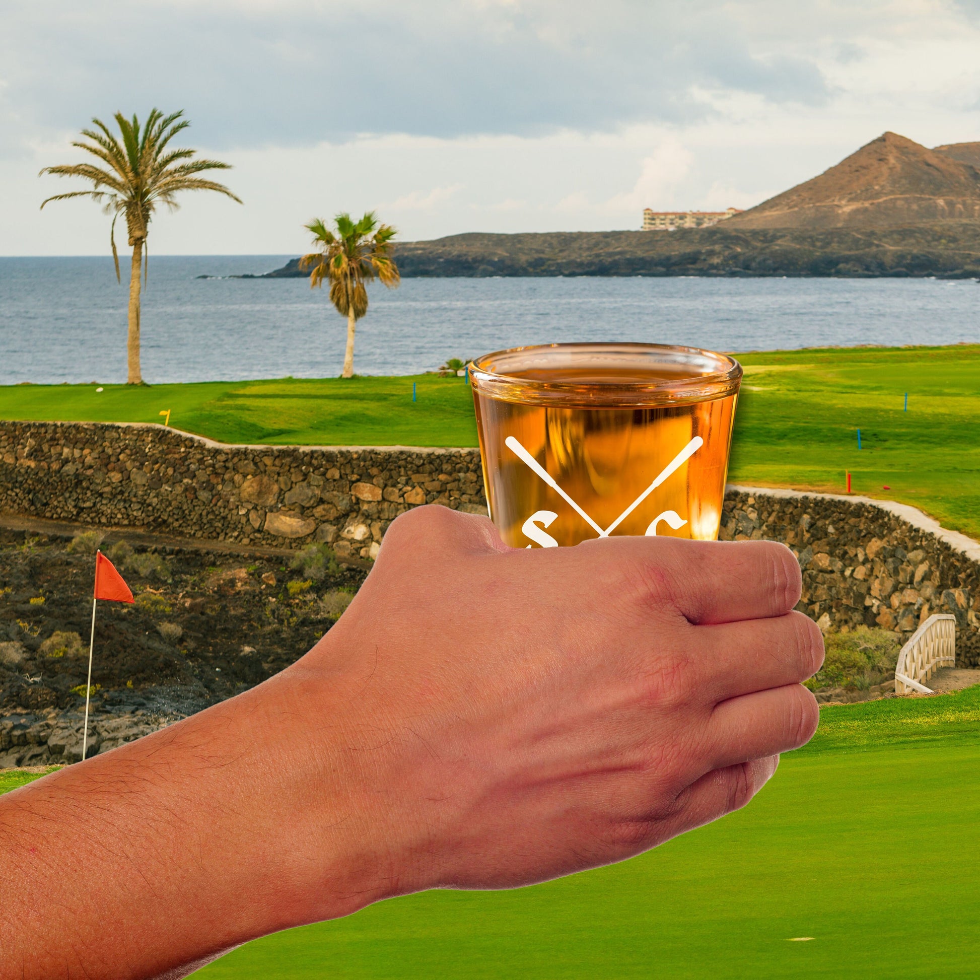 Personalized Golf Shot Glass, Custom Shot Glass, Golf Gifts for Men, Groomsman Proposal Gift, Father's Day Gift, Gift for Dad, Best Man Gift