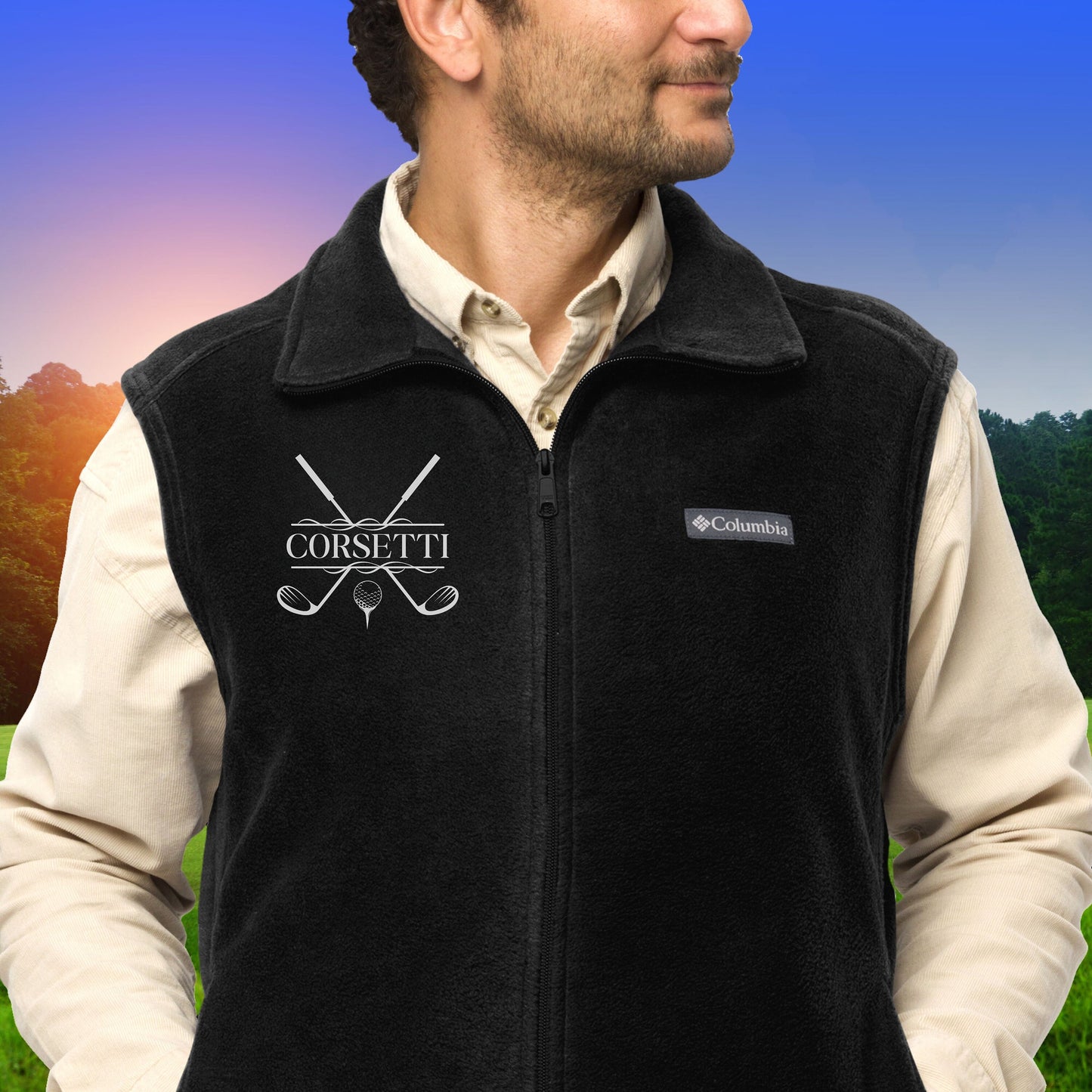 Custom Fleece Golf Vest, Personalized Golf Vest, Golf Sweatshirt, Golf Gifts for Men, Golf Gifts for Women, Father's Day Gift, Gift for Dad