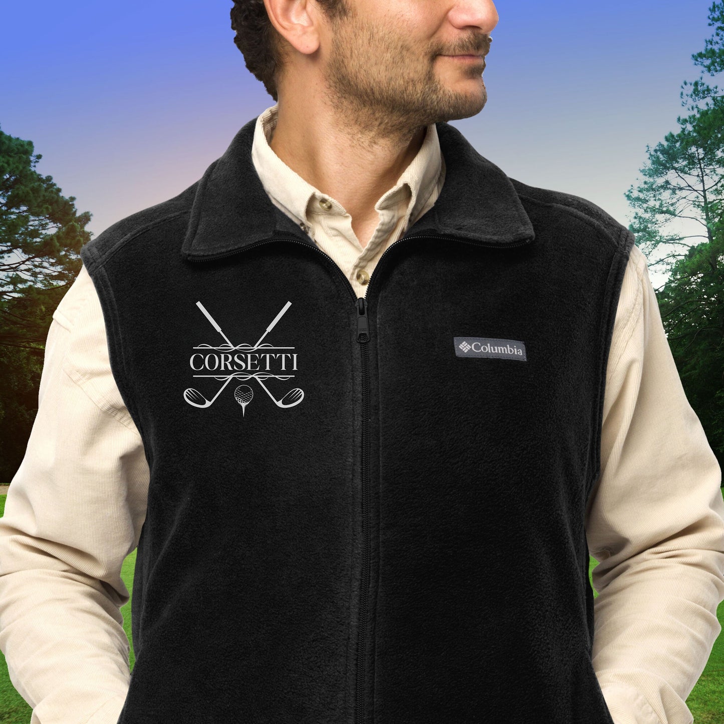 Custom Fleece Golf Vest, Personalized Golf Vest, Golf Sweatshirt, Golf Gifts for Men, Golf Gifts for Women, Father's Day Gift, Gift for Dad