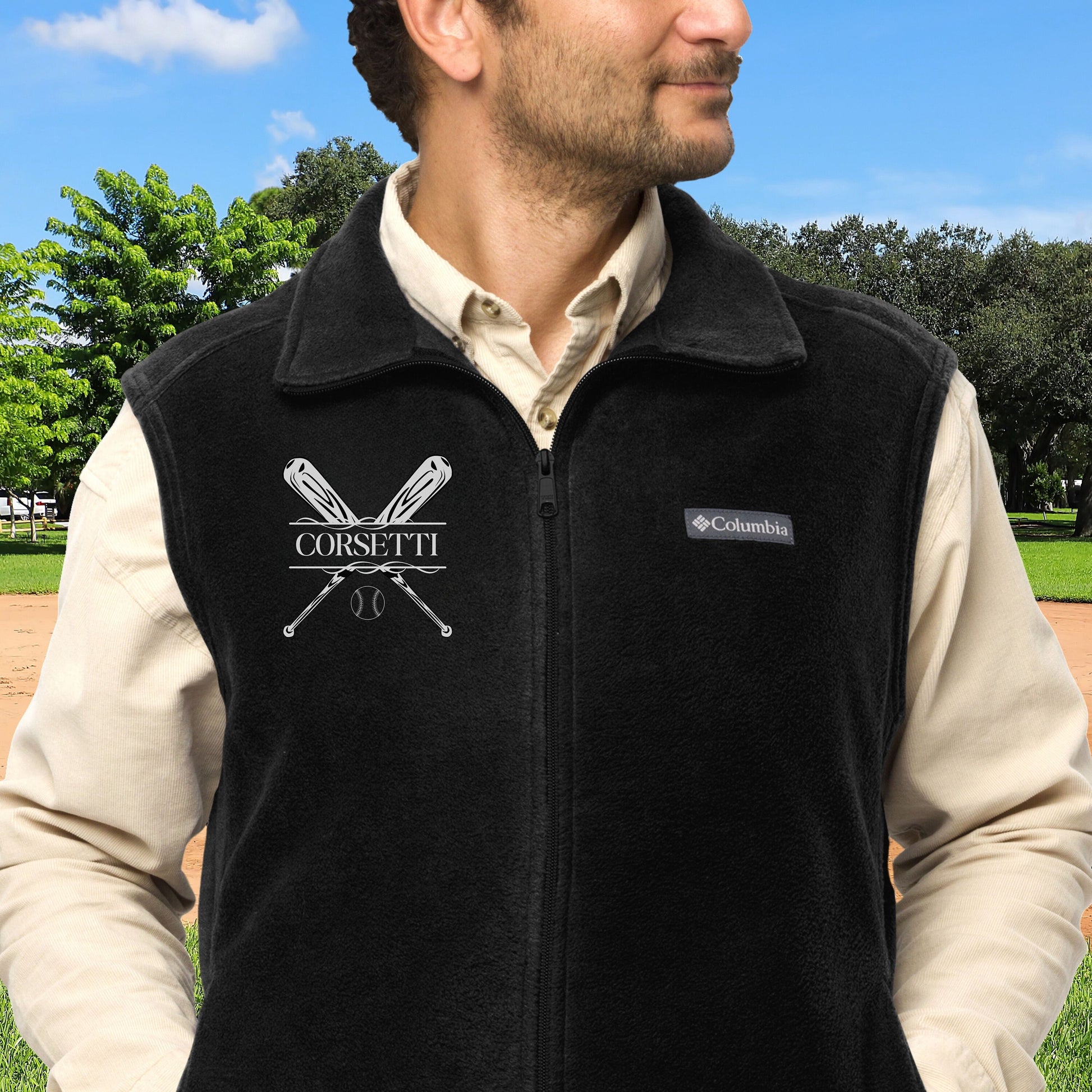 Custom Fleece Baseball Vest, Personalized Baseball Vest, Fleece Sweatshirt, Baseball Jacket, Baseball Team gift, Perfect Baseball Coach Gift