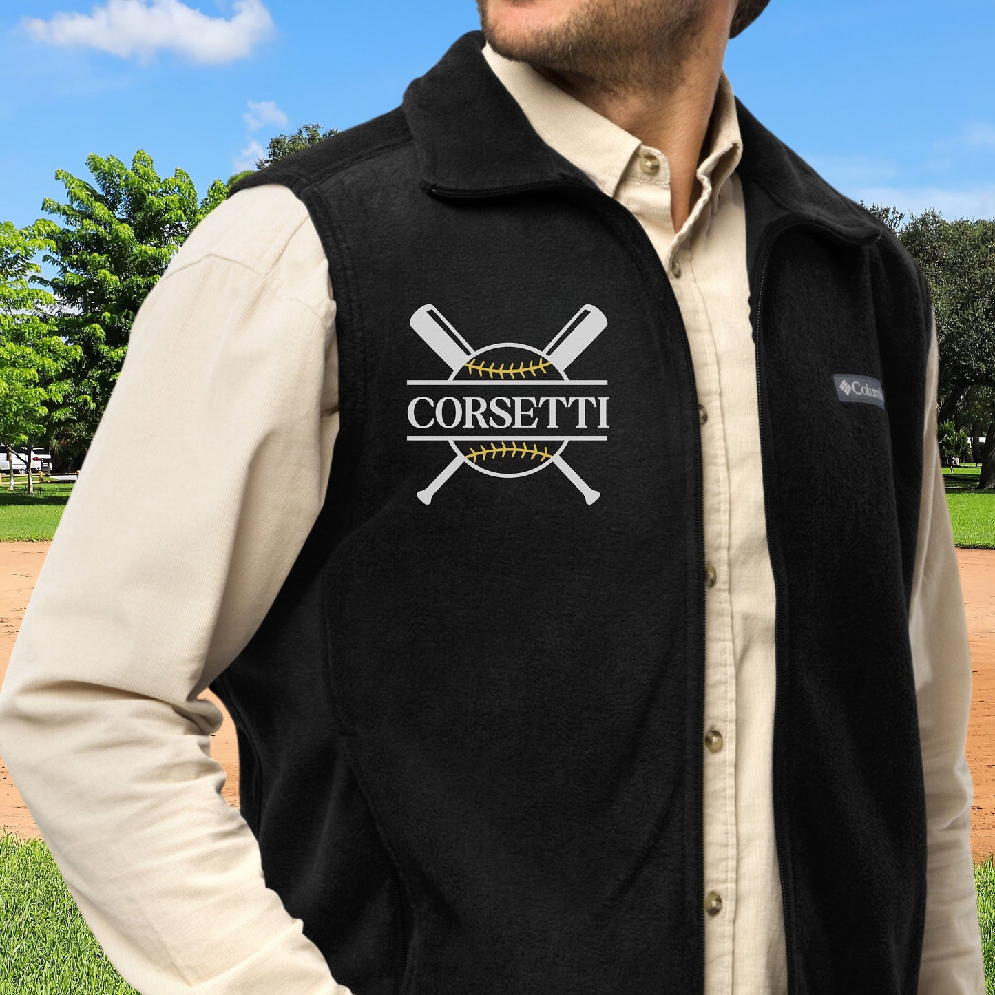 Custom Fleece Softball Vest, Personalized Softball Vest, Fleece Sweatshirt, Softball Jacket, Softball Team gift, Perfect Softball Coach Gift