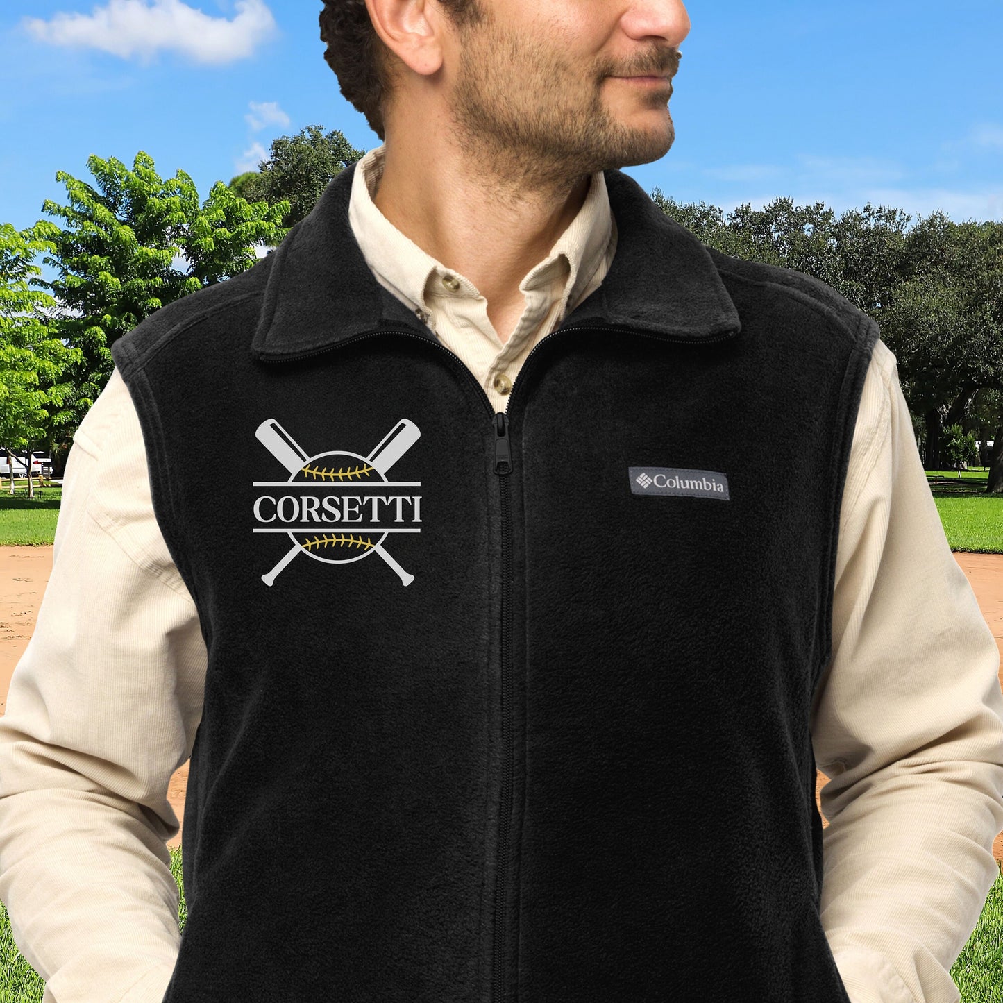 Custom Fleece Softball Vest, Personalized Softball Vest, Fleece Sweatshirt, Softball Jacket, Softball Team gift, Perfect Softball Coach Gift