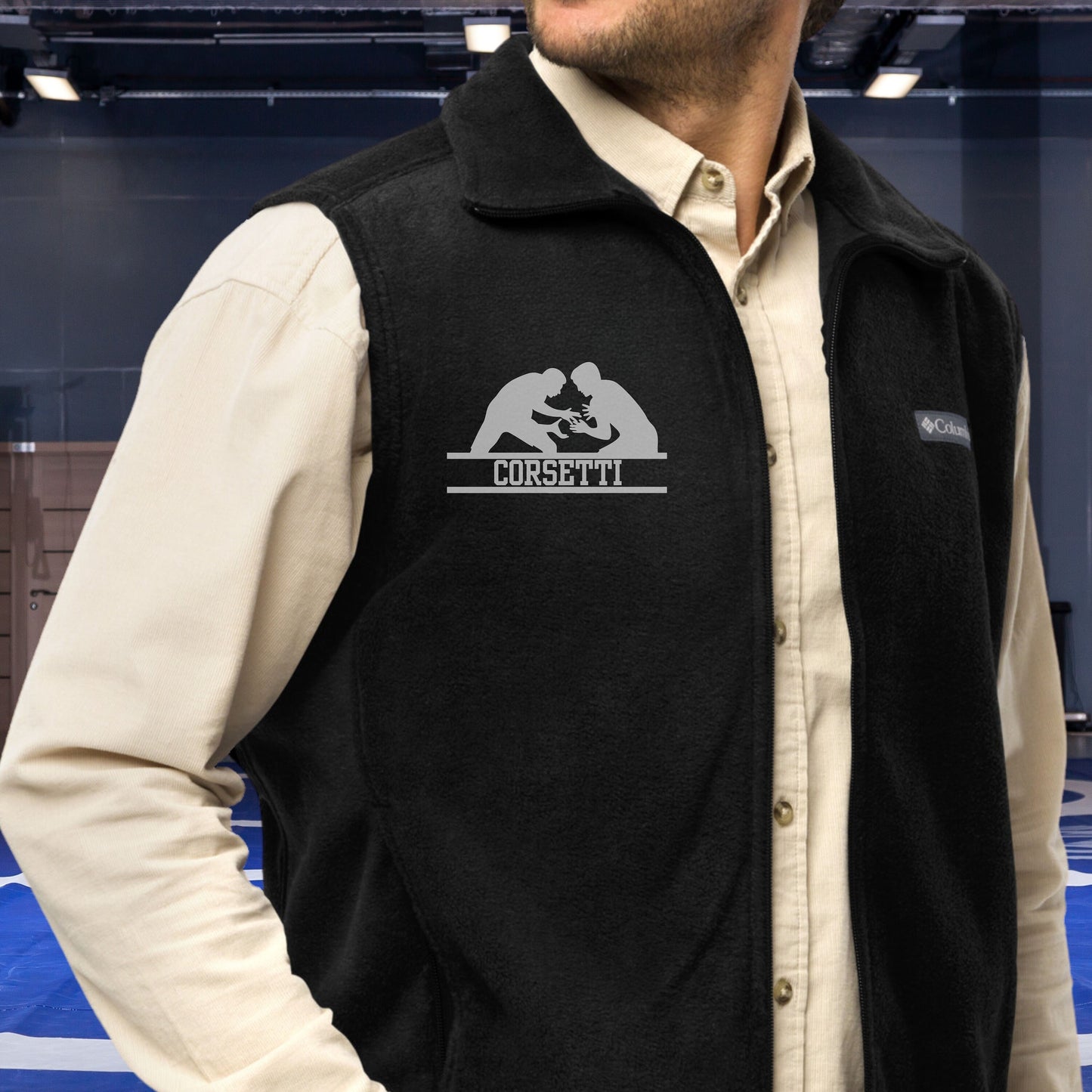 Custom Fleece Wrestling Vest, Personalized Wrestling Vest, Fleece Sweatshirt, Wrestling Jacket, Wrestling Coach Gift, Wrestling Team Gift