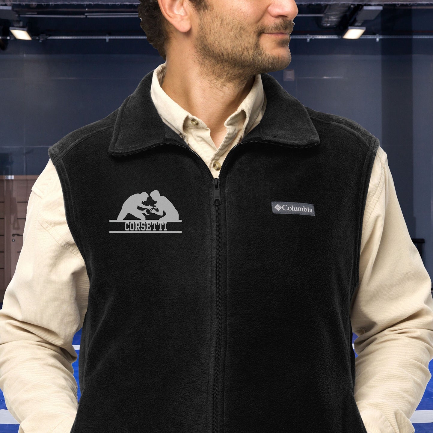 Custom Fleece Wrestling Vest, Personalized Wrestling Vest, Fleece Sweatshirt, Wrestling Jacket, Wrestling Coach Gift, Wrestling Team Gift