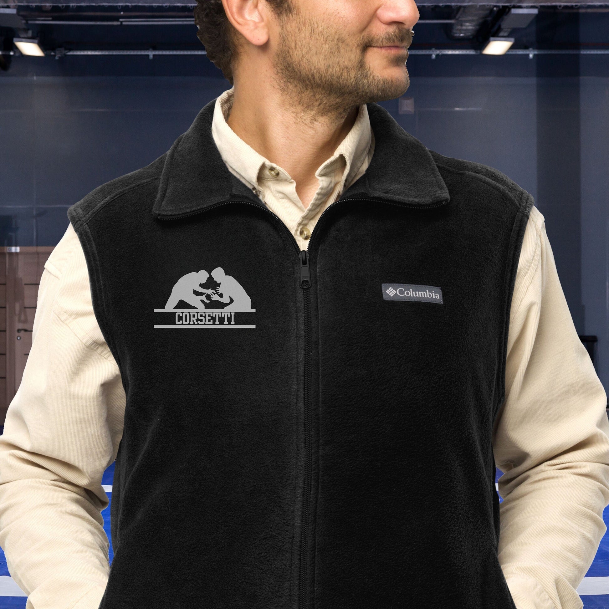 Custom Fleece Wrestling Vest, Personalized Wrestling Vest, Fleece Sweatshirt, Wrestling Jacket, Wrestling Coach Gift, Wrestling Team Gift