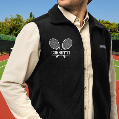 Custom Fleece Tennis Vest, Personalized Tennis Vest, Fleece Sweatshirt, Tennis Jacket, Tennis Team gift, Tennis Coach Gift, Tennis Gift Idea