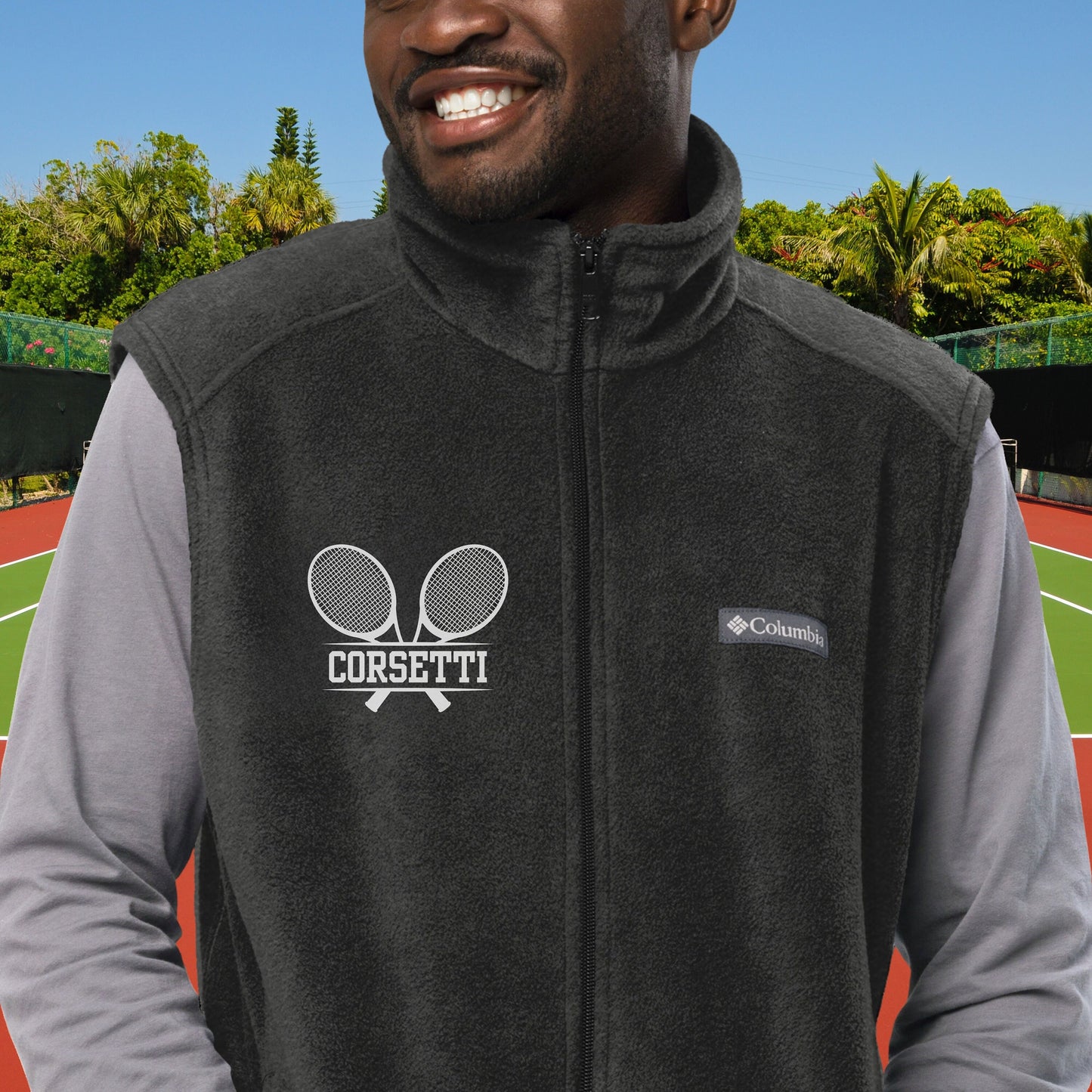 Custom Fleece Tennis Vest, Personalized Tennis Vest, Fleece Sweatshirt, Tennis Jacket, Tennis Team gift, Tennis Coach Gift, Tennis Gift Idea